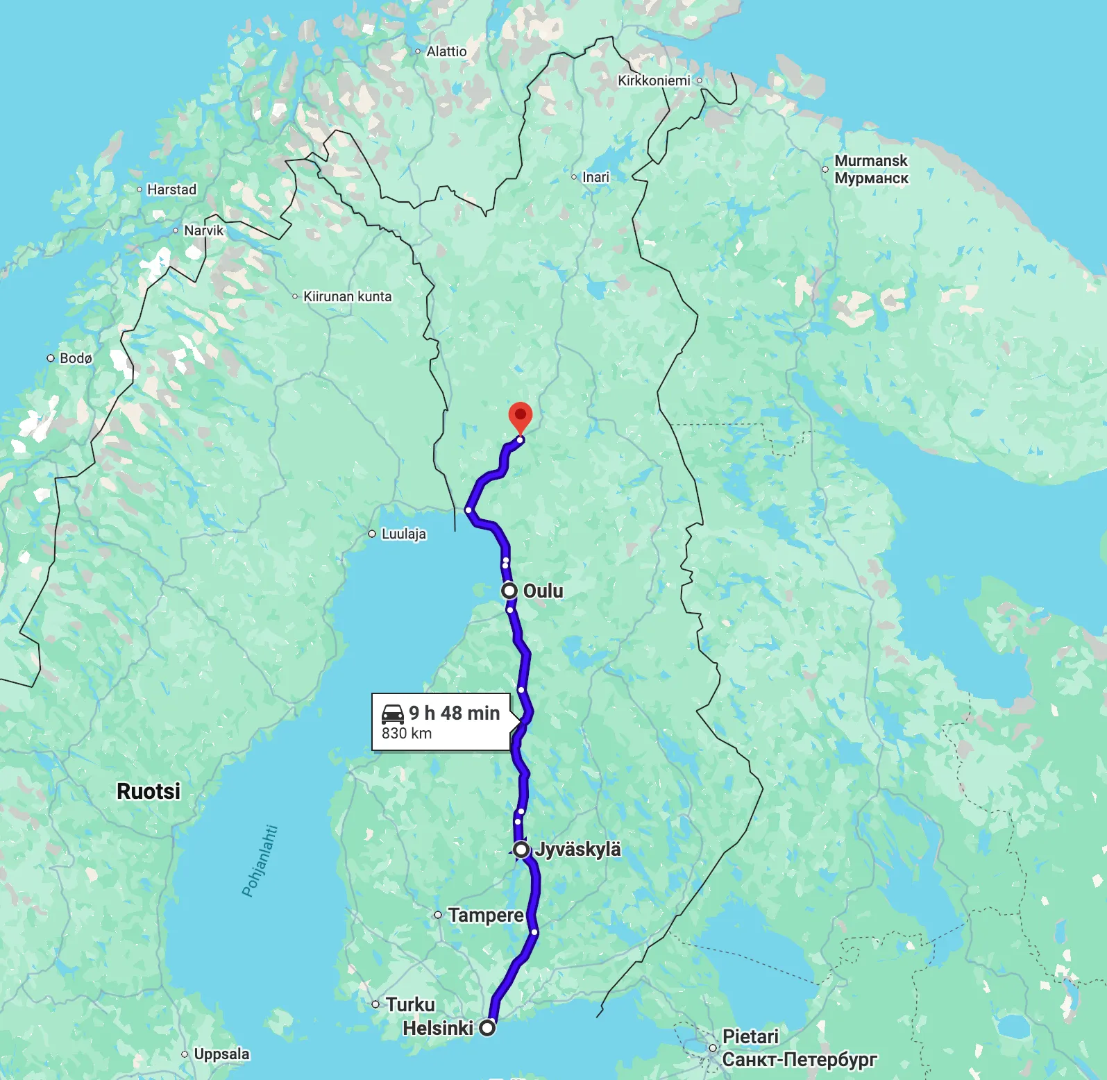 Driving from Southern Finland to Lapland cover