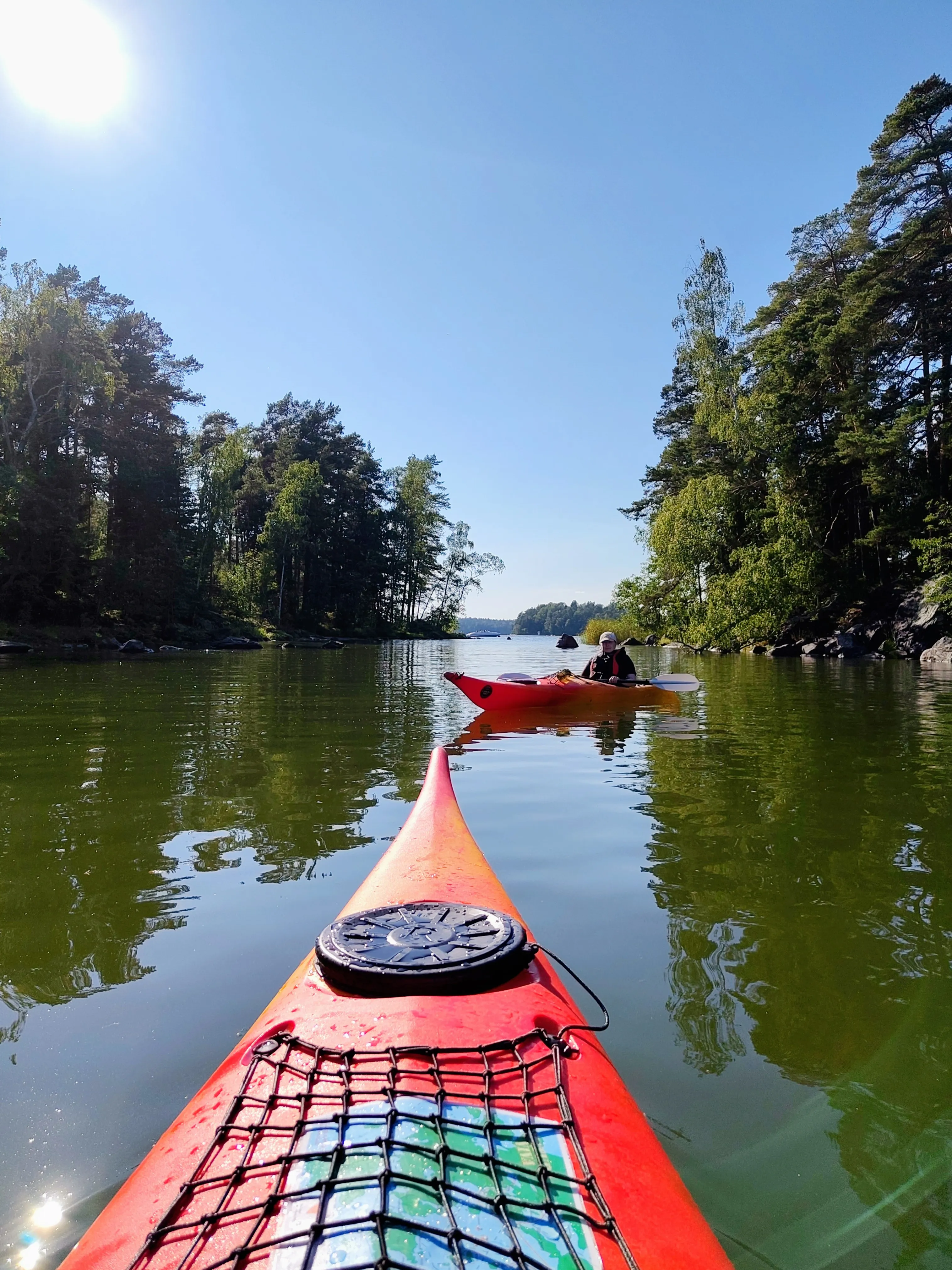 Paddling in the sea near Vuosaari